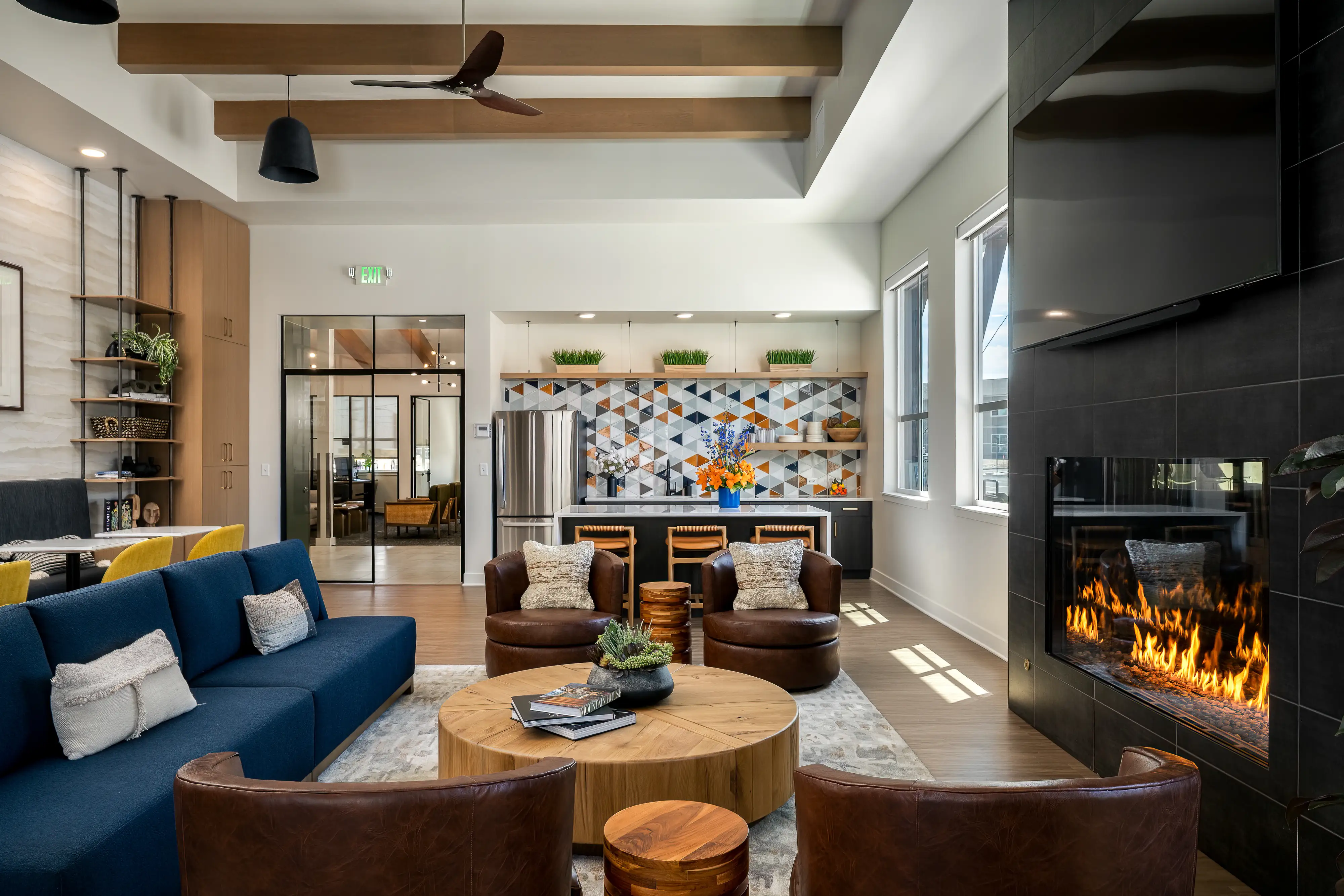A Pacific Northwest multifamily community surrounded by evergreens