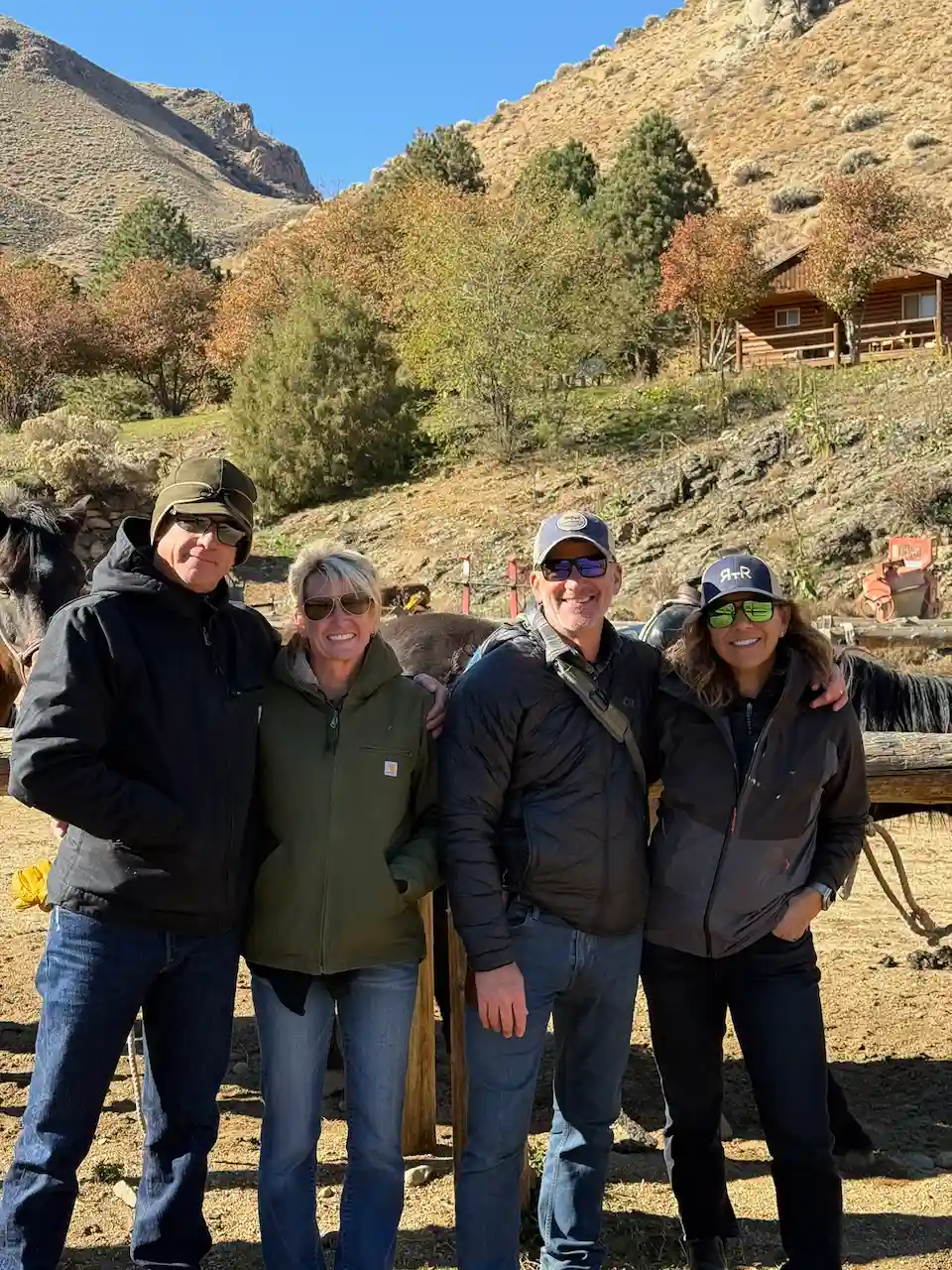 At the ranch with the horses