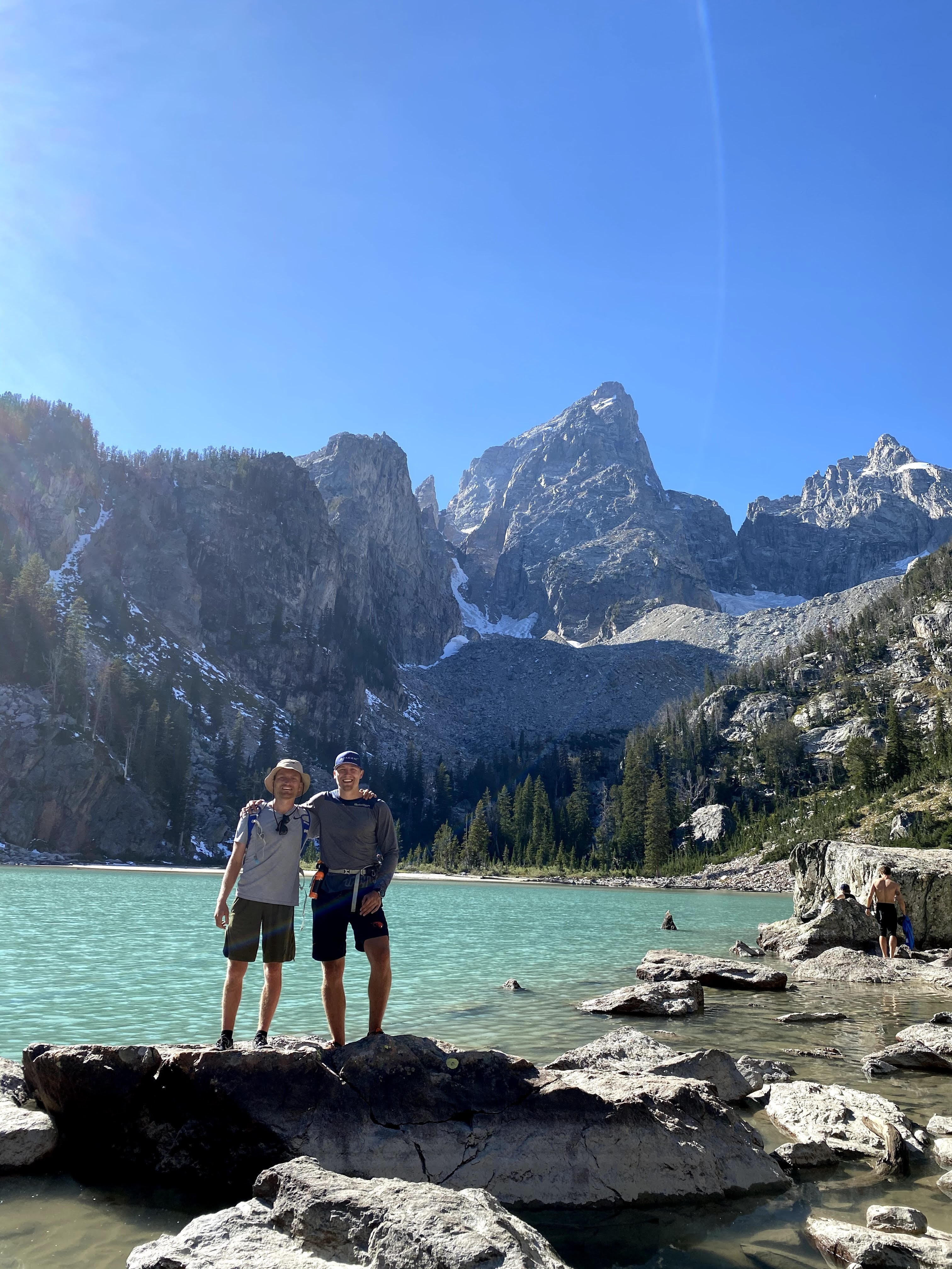 An alpine lake in the Tetons